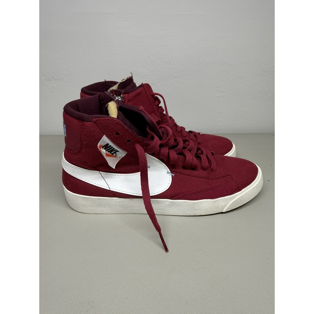 Nike Blazer Mid Rebel (Womens Size 8) Shoes BQ4022 603 Noble Red Multicolor